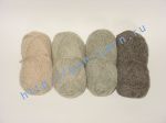 Пряжа для вязания в мотках (упаковка из 10 мотков) 9/3. 95% Шерсть, 5% полиэстер. Цвет натуральный (серо-бежевый меланж)
