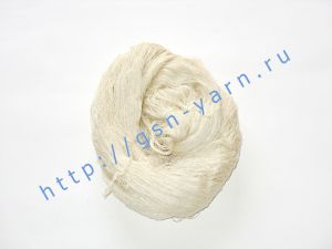 Пряжа 60/2. 75% Натуральный шелк (mulberry silk), 25% хлопок. Цвет натуральный
