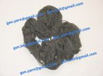 Узелковая пряжа, непсы (NEPS yarn, пряжа с "включениями") 5,7/2. 40% Шерсть, 30% нейлон, 30% акрил. Цвет темно-серый