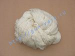 Пряжа 11/3. 50% Новозеландская шерсть (New Zeland wool), 50% натуральный шелк (mulberry silk). Цвет натуральный (белый)