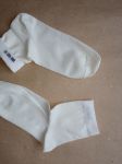 [2] Бесшовные женские носочки из мерсеризованного хлопка. Цвет натуральный / белый. Размер 36 - 38