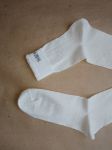 [2] УДЛИНЕННЫЕ + УСИЛЕННЫЕ носки из чистой конопли / конопляные носки. Цвет натуральный (белый / кремовый). Размер 39 - 41