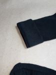 [1] УДЛИНЕННЫЕ + УСИЛЕННЫЕ носки из конопли и хлопка / конопляные носки. Цвет черный. Классические мужские носки. Размер 38 - 40