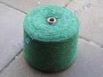 Пряжа "включениями" / пряжа твид / твидовая пряжа / tweed yarn / neps yarn 6/1. 40% Натуральный шелк (mulberry silk), 40% нейлон, 20% лен. Цвет сочно-зеленый + твид 