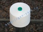 Эко пряжа, органическая пряжа (eco yarn, organic yarn) для вязания и ткачества 16/1. 100% Конопля. Цвет натуральный (белый)