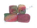 Пряжа 3/1. 55% Натуральный шелк малберри (mulberry silk), 25% нейлон, 20% шерсть. Основные цвета красный, зеленый, бордовый