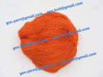 Пряжа 60/8. 100% Натуральный шелк (mulberry silk). Цвет оранжевый, апельсин (PANTONE: 17-1360 - Celosia Orange)