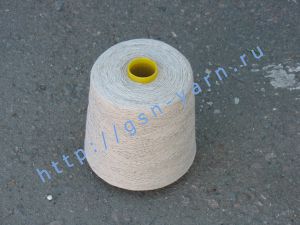 Эко пряжа, органическая пряжа (eco yarn, organic yarn) 10,5/3. 100% Конопля. Цвет натуральный