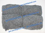 Узелковая пряжа, непсы (NEPS yarn, пряжа с "включениями") 10/1. 60% Акрил, 40% хлопок. Цвет серо-голубой