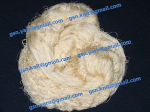 Пряжа 65/2. 70% Натуральный шелк тусса (tussah silk), 30% хлопок. Цвет натуральный
