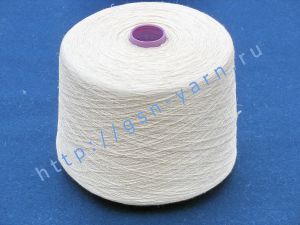 Эко пряжа, органическая пряжа (eco yarn, organic yarn) 10/1. 100% Конопля. Цвет натуральный (экрю, цвет слоновой кости)