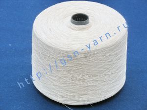 Эко пряжа, органическая пряжа (eco yarn, organic yarn) 16/1. 100% Конопля. Цвет натуральный (светло-бежевый)