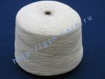 Эко пряжа, органическая пряжа (eco yarn, organic yarn), кардная пряжа для ткачества и вязания 9/1. 55% Конопля, 45% хлопок. Цвет натуральный (экрю, цвет слоновой кости)