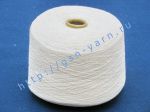 Эко пряжа, органическая пряжа (eco yarn, organic yarn), кардная пряжа для ткачества и вязания 12/1. 55% Конопля, 45% хлопок. Цвет натуральный (бело-кремовый)