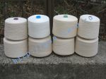 Эко пряжа, органическая пряжа (eco yarn, organic yarn), кардная пряжа для ткачества и вязания 9/1. 55% Конопля, 45% хлопок. Цвет натуральный (экрю, цвет слоновой кости)
