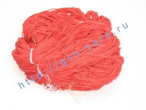 Толстая пряжа, пряжа шнурок 1,8/1. 100% Натуральный шелк (mulberry silk). Цвет красный