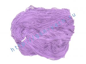 Толстая пряжа, пряжа шнурок 1,8/1. 100% Натуральный шелк (mulberry silk). Цвет фиолетовый