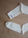 [2] Бесшовные мужские носки из мерсеризованного хлопка. Цвет натуральный / белый. Размер 42 - 43