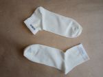 [2] Бесшовные женские носочки из мерсеризованного хлопка. Цвет натуральный / белый. Размер 39 - 41