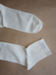 [2] Бесшовные женские носочки из мерсеризованного хлопка. Цвет натуральный / белый. Размер 39 - 41