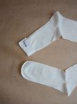 [2] УДЛИНЕННЫЕ + УСИЛЕННЫЕ носки из чистой конопли / конопляные носки. Цвет натуральный (белый / кремовый). Размер 44 - 45