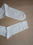 [2] УДЛИНЕННЫЕ + УСИЛЕННЫЕ носки из чистой конопли / конопляные носки. Цвет натуральный (белый / кремовый). Размер 39 - 41