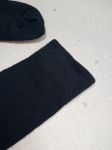 [1] УДЛИНЕННЫЕ + УСИЛЕННЫЕ носки из конопли и хлопка / конопляные носки. Цвет черный. Классические мужские носки. Размер 41 - 43