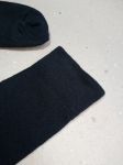 [1] УДЛИНЕННЫЕ + УСИЛЕННЫЕ носки из конопли и хлопка / конопляные носки. Цвет черный. Классические мужские носки. Размер 44 - 46