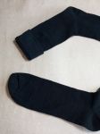 [1] УДЛИНЕННЫЕ + УСИЛЕННЫЕ носки из конопли и хлопка / конопляные носки. Цвет черный. Классические мужские носки. Размер 44 - 46