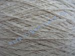 Буретная пряжа 10/1. 100% Натуральный буретный шелк малберри (bourette silk yarn, mulberry silk yarn). Цвет натуральный (бежевый)