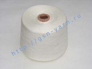 Пряжа для вязания и ткачества 32/1. 100% Бамбук (бамбуковая пряжа, пряжа из волокон бамбука). Цвет натуральный