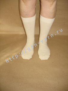 УДЛИНЕННЫЕ + УСИЛЕННЫЕ носки из конопли и хлопка / конопляные носки. Цвет натуральный (белый / кремовый). Размер 41 - 43