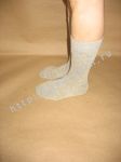 [1] УДЛИНЕННЫЕ + УСИЛЕННЫЕ носки из конопли и хлопка / конопляные носки. Цвет серый меланж. Размер 47 - 48