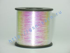 Плоская металлическая нить (метанить / метанит / металлизированная нить / пряжа люрекс), тип M. Цвет розовый перламутр / перламутровый, розовый