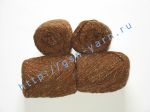 Пряжа 6/3. 40% Натуральный шелк (mulberry silk), 40% нейлон, 20% лен. Цвет 06: коричневый + вкрапления