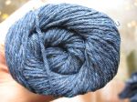 Пряжа "включениями" / пряжа твид / твидовая пряжа / tweed yarn / neps yarn 16/6. 60% Акрил, 40% хлопок. Цвет темно-синий