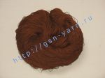 Пряжа 60/8. 100% Натуральный шелк (mulberry silk). Цвет коричневый / шоколадный (PANTONE: 18-1028 - Emperador)