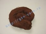 Пряжа 60/8. 100% Натуральный шелк (mulberry silk). Цвет коричневый / шоколадный (PANTONE: 18-1028 - Emperador)