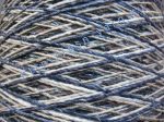 Пряжа "включениями" / пряжа твид / твидовая пряжа / tweed yarn / neps yarn 2/1. 55% Хлопок, 40% вискоза, 5% натуральный шелк (mulberry silk). Цвет сине-бежевый + твид