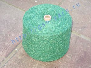 Пряжа "включениями" / пряжа твид / твидовая пряжа / tweed yarn / neps yarn 6/1. 40% Натуральный шелк (mulberry silk), 40% нейлон, 20% лен. Цвет сочно-зеленый + твид 