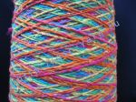 Пряжа "включениями" / пряжа твид / твидовая пряжа / tweed yarn / neps yarn 2/1. 55% Хлопок, 40% вискоза, 5% натуральный шелк (mulberry silk). Цвет радуга + твид