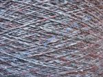 Пряжа "включениями" / пряжа твид / твидовая пряжа / tweed yarn / neps yarn 6/1. 40% Натуральный шелк (mulberry silk), 40% нейлон, 20% лен. Цвет серый + твид (красный)