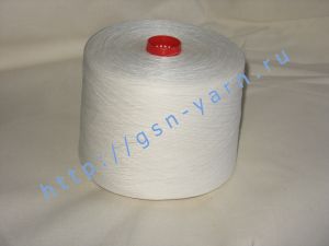 Эко пряжа, органическая пряжа (eco yarn, organic yarn) для вязания и ткачества 24/1. 100% Конопля. Цвет натуральный (белый)