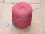 Пряжа 26/2 на бобинах для ручного и машинного вязания, ткачества. Узелковая пряжа, пряжа с включениями (NEPS yarn). 55% Хлопок, 20% шерсть (soft wool), 15% беби альпака (baby alpaca), 10% натуральный шелк (mulberry silk). Цвет ярко-бордовый + разноцветные
