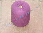 Пряжа 26/2 на бобинах для ручного и машинного вязания, ткачества. Узелковая пряжа, пряжа с включениями (NEPS yarn). 40% Хлопок, 35% шерсть (soft wool), 20% беби альпака (baby alpaca), 5% натуральный шелк (mulberry silk). Цвет фиолетовый + разноцветные вкр