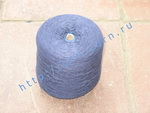 Пряжа 10,2/3 на бобинах для ручного и машинного вязания, ткачества. 60% Хлопок, 40% натуральный шелк (mulberry silk). Цвет ярко-синий