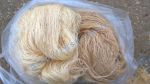 Пряжа в пасмах 65/2. 100% Натуральный шелк тусса (tussah silk). Цвет натуральный (темно-золотой / коричневый / бронзовый)